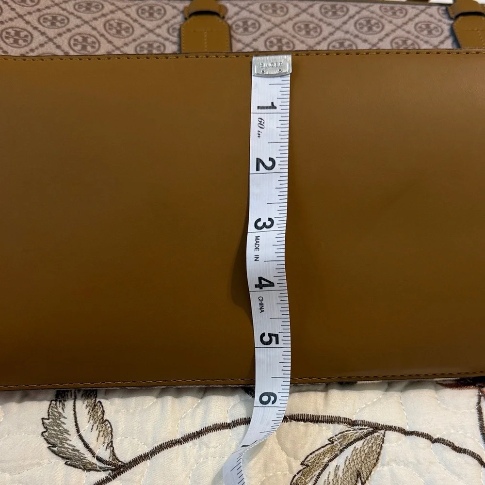 Tory Burch Brown Monogram Canvas Granola Tote Bag - Picture 15 of 16
